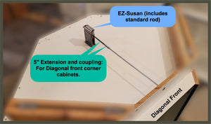 EZ-Susan (Rear leveler for corner cabinets)